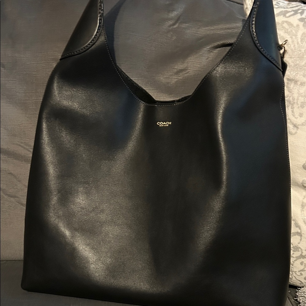 Coach Sleek Black Hobo Bag